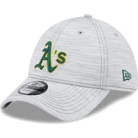 Casquette Speed ​​39THIRTY Flex grise pour homme des Oakland Athletics de New Era