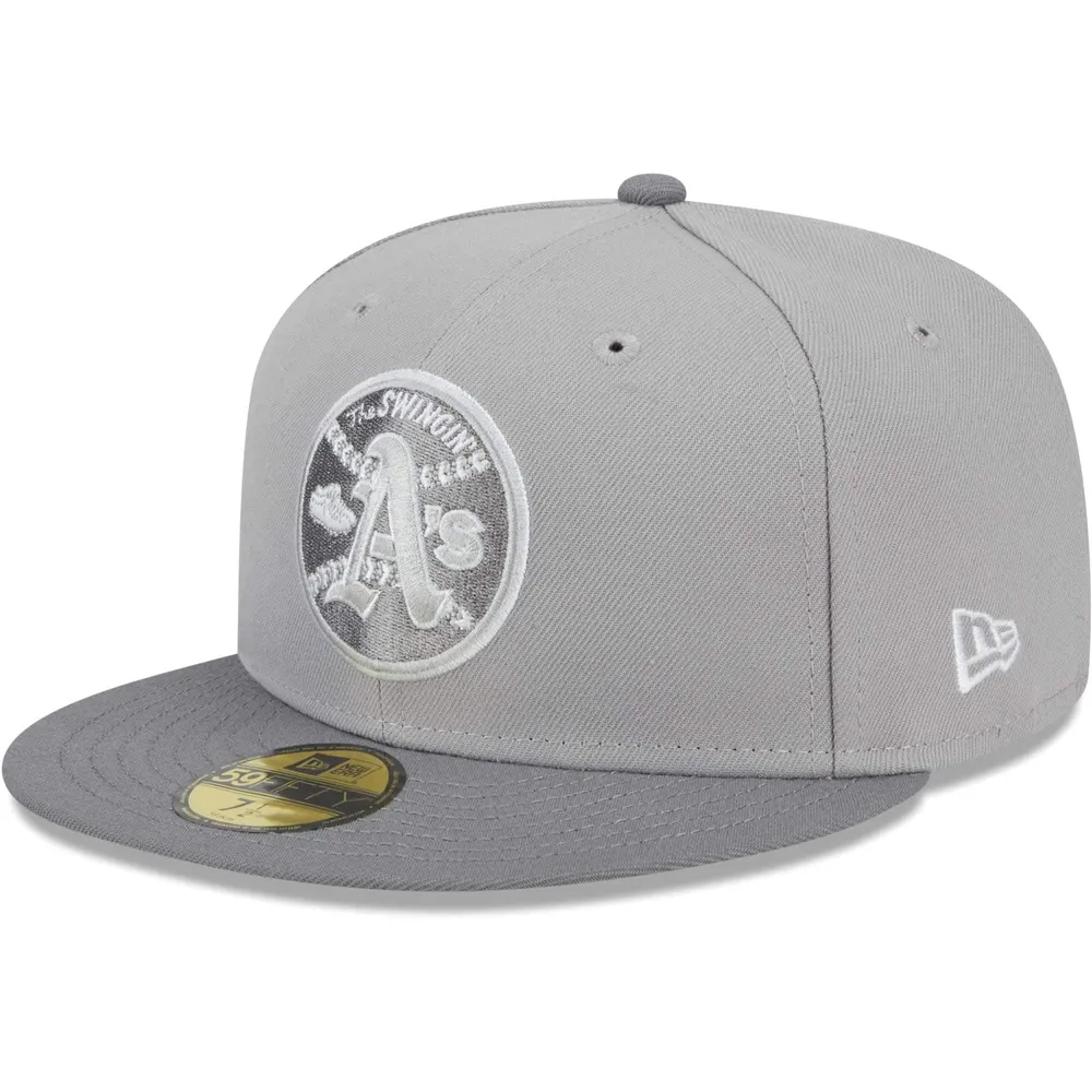 Men's New Era Oakland Athletics Black & White Low Profile 59FIFTY Fitted Hat