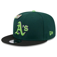 Casquette snapback 9FIFTY Sour Apple Big League Chew pour homme de New Era, vert/noir, Oakland Athletics