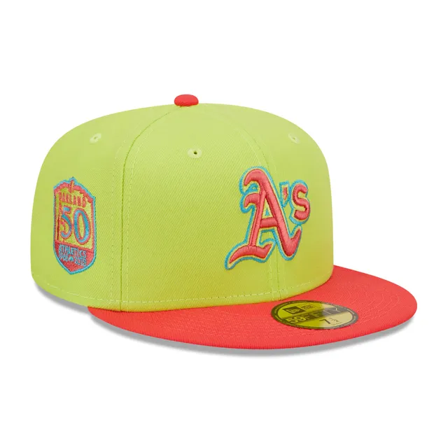 Men's New Era Green/Red Boston Red Sox Cyber Highlighter 59FIFTY Fitted Hat