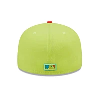 Men's New Era Green/Red Oakland Athletics 50th Anniversary Cyber Highlighter 59FIFTY Fitted Hat