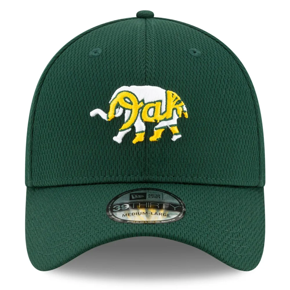 Men's Oakland Athletics New Era Green Elephant 39THIRTY Flex Hat