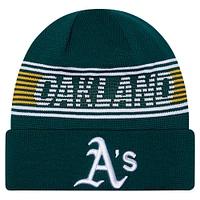 Men's New Era  Green Oakland Athletics Authentic Collection Cuffed Knit Hat