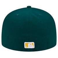 Casquette ajustée 59FIFTY Oakland Athletics verte New Era pour homme