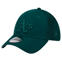 Casquette 39THIRTY Flex verte Oakland Athletics Team Tone pour homme de New Era