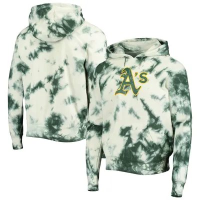 Oakland Athletics New Era Tie-Dye Pullover Hoodie - Green