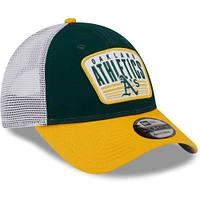 Men's New Era Green Oakland Athletics Two-Tone Patch 9FORTY Snapback Hat