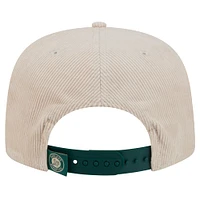 Men's New Era Khaki Oakland Athletics Summer Essential Golfer Snapback Hat