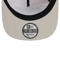 Men's New Era Khaki Oakland Athletics Summer Essential Golfer Snapback Hat