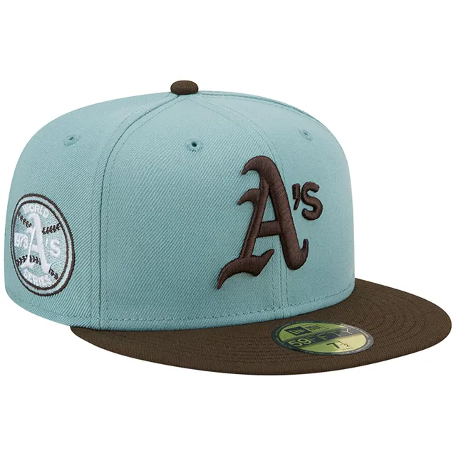 New Era Oakland Athletics 1973 Logo History 59FIFTY Fitted Hat in Green