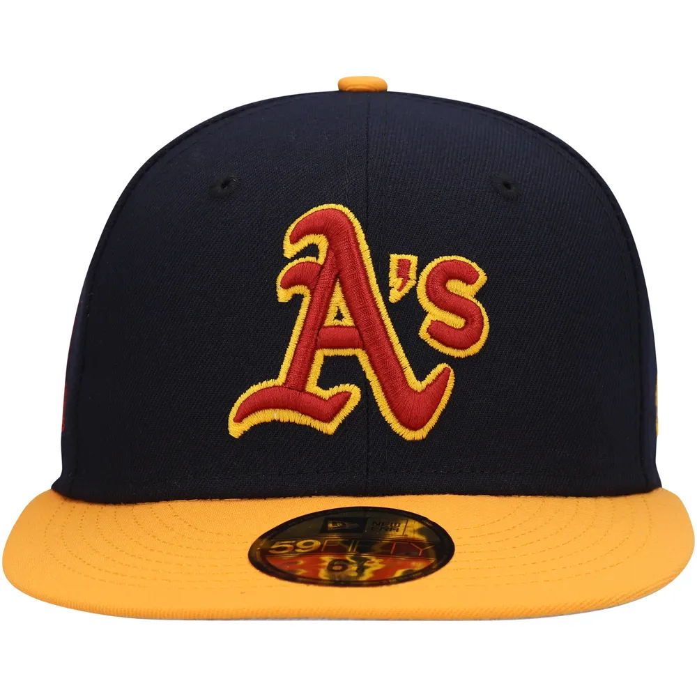 Oakland Athletics New Era Primary Logo Basic 59FIFTY Fitted Hat - Black, Size: 7 5/8