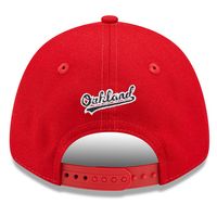 Men's New Era Red Oakland Athletics 2022 4th of July 9FORTY Snapback Adjustable Hat