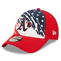 Men's New Era Red Oakland Athletics 2022 4th of July 9FORTY Snapback Adjustable Hat