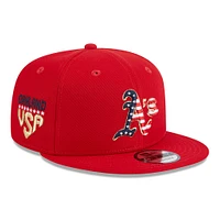 Men's New Era  Red Oakland Athletics 2023 Fourth of July 9FIFTY Snapback Adjustable Hat