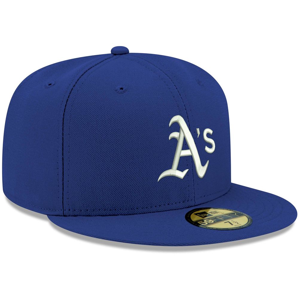 Men's New Era Royal Oakland Athletics White Logo 59FIFTY Fitted Hat