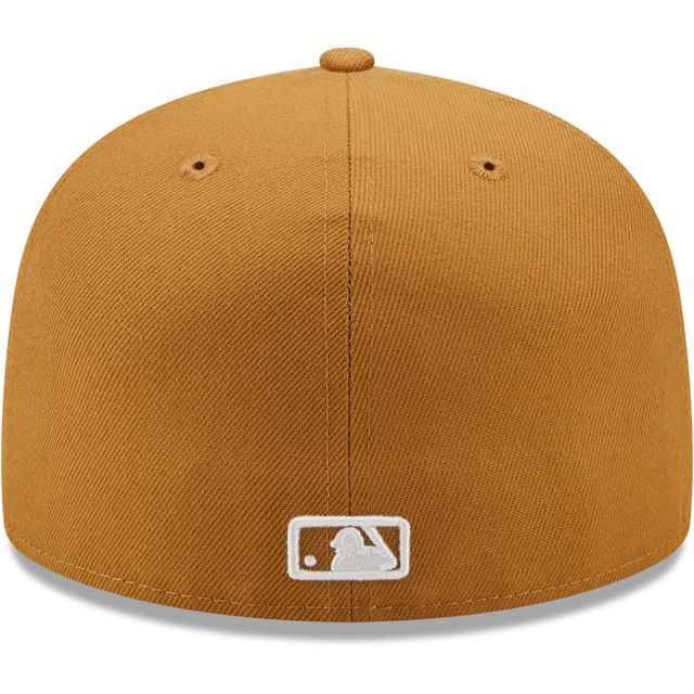 Men's New Era Tan Oakland Athletics Wheat 59FIFTY Fitted Hat