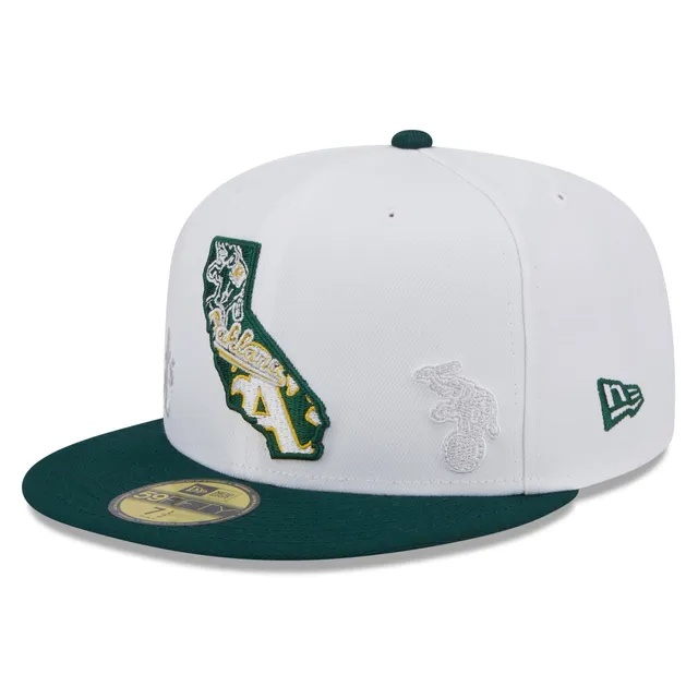 Lids Oakland Athletics New Era Cooperstown Collection Camp 59FIFTY Fitted  Hat - White