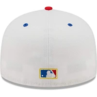 Men's New Era White/Royal Oakland Athletics 50th Anniversary Cherry Lolli 59FIFTY - Fitted Hat