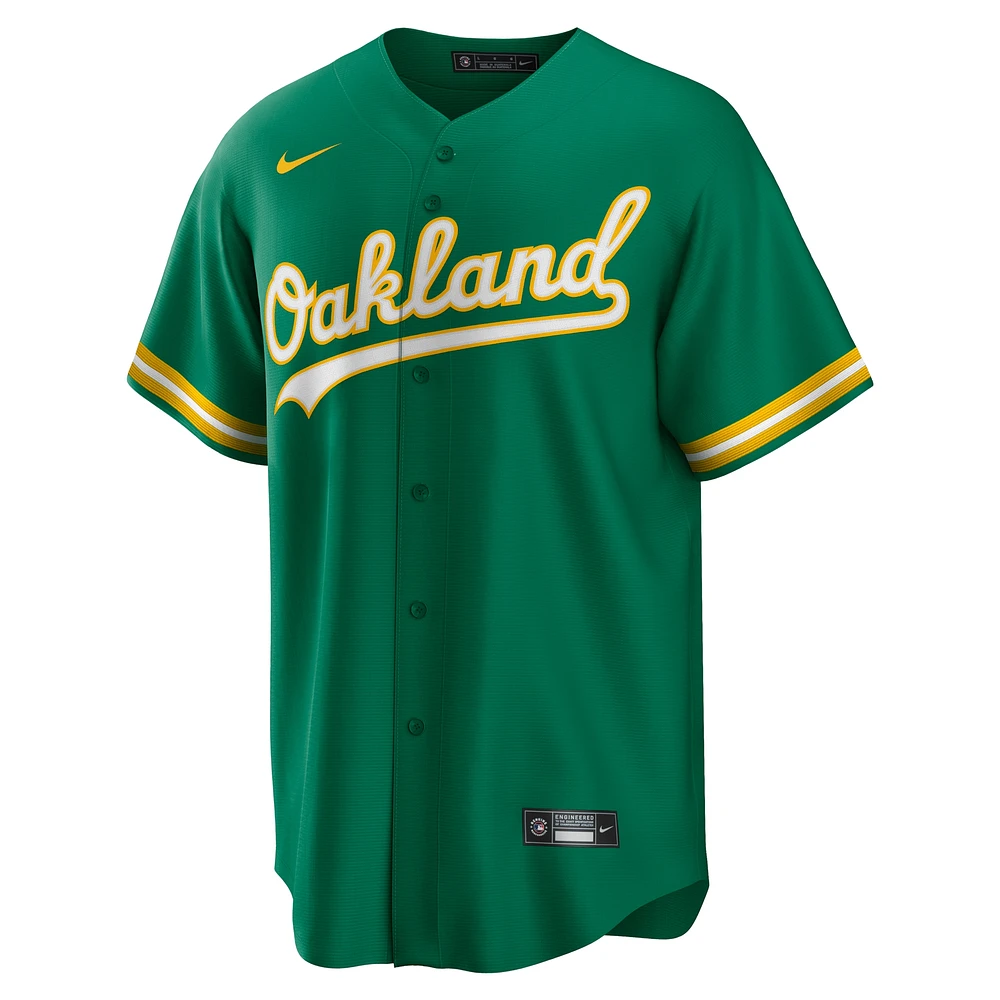 Men's Nike Esteury Ruiz Kelly Green Oakland Athletics Alternate Replica Jersey