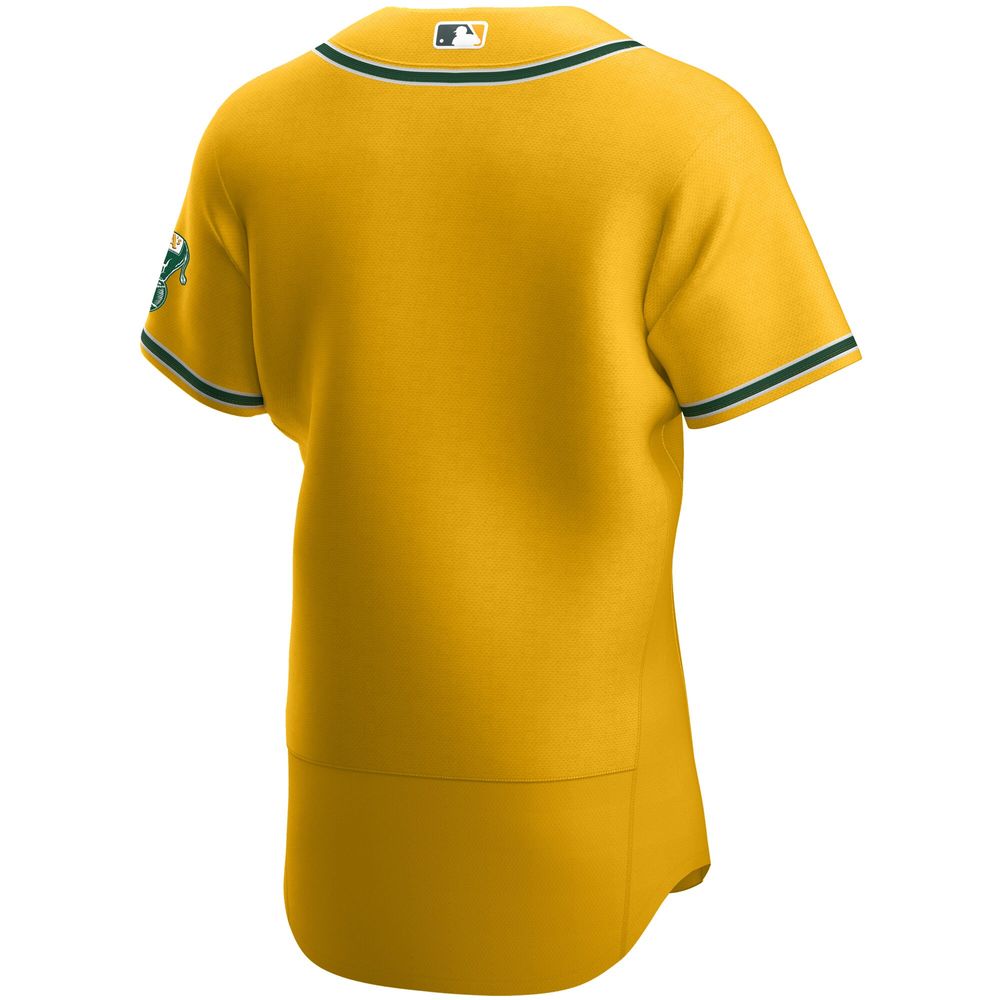 Nike Gold Oakland Athletics Authentic Official Team Jersey