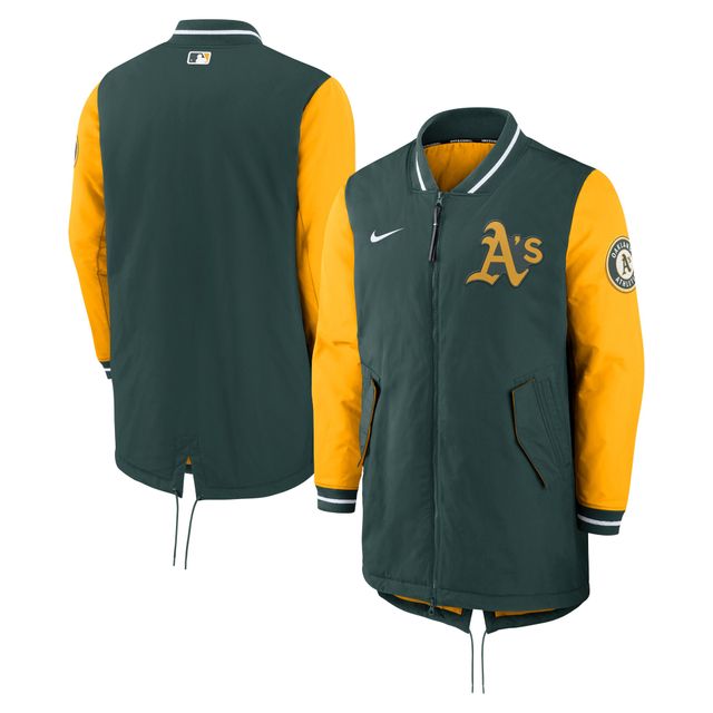 Veste Nike Oakland Athletics Authentic Collection Dugout Performance entièrement zippée pour homme