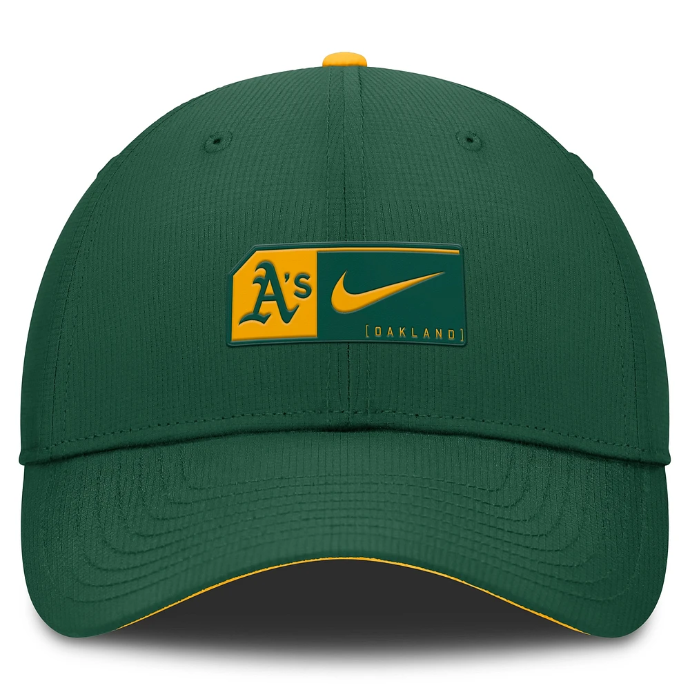 Men's Nike Green Oakland Athletics Club Primetime Adjustable Hat