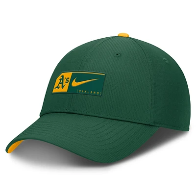 Men's Nike Green Oakland Athletics Club Primetime Adjustable Hat