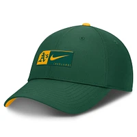 Men's Nike Green Oakland Athletics Club Primetime Adjustable Hat