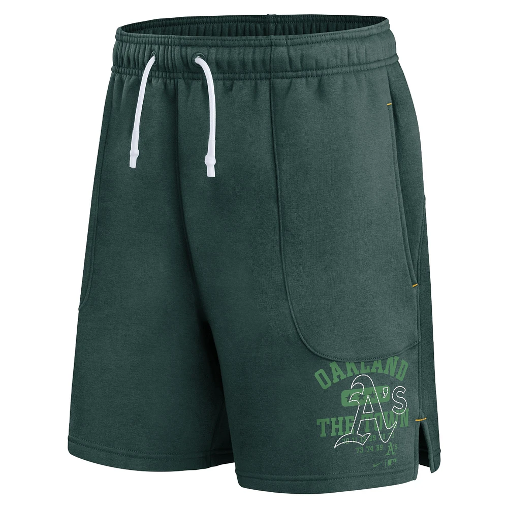 Short Nike Oakland Athletics Statement Ball Game pour homme, vert