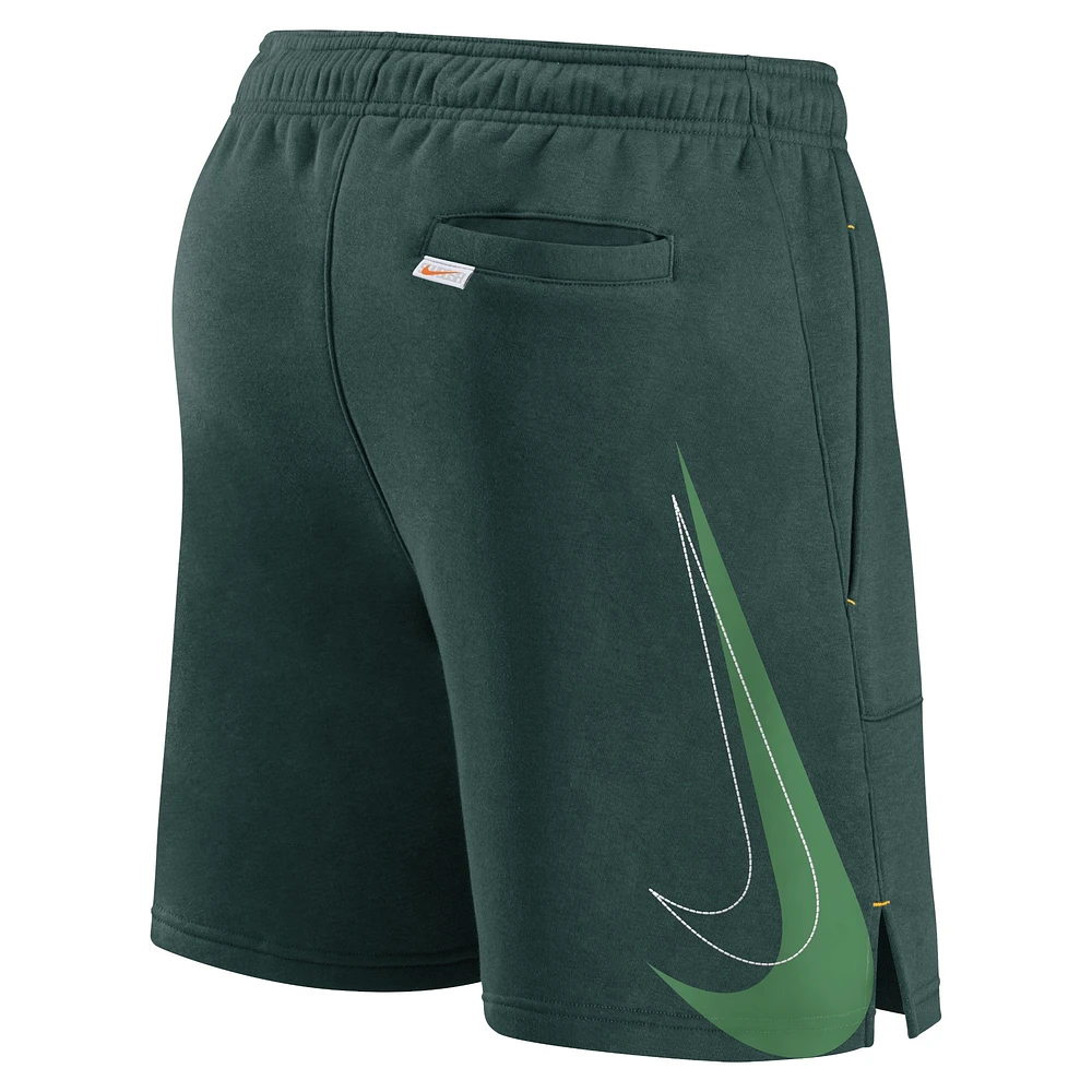 Men's Nike Green Oakland Athletics Statement Ball Game Shorts