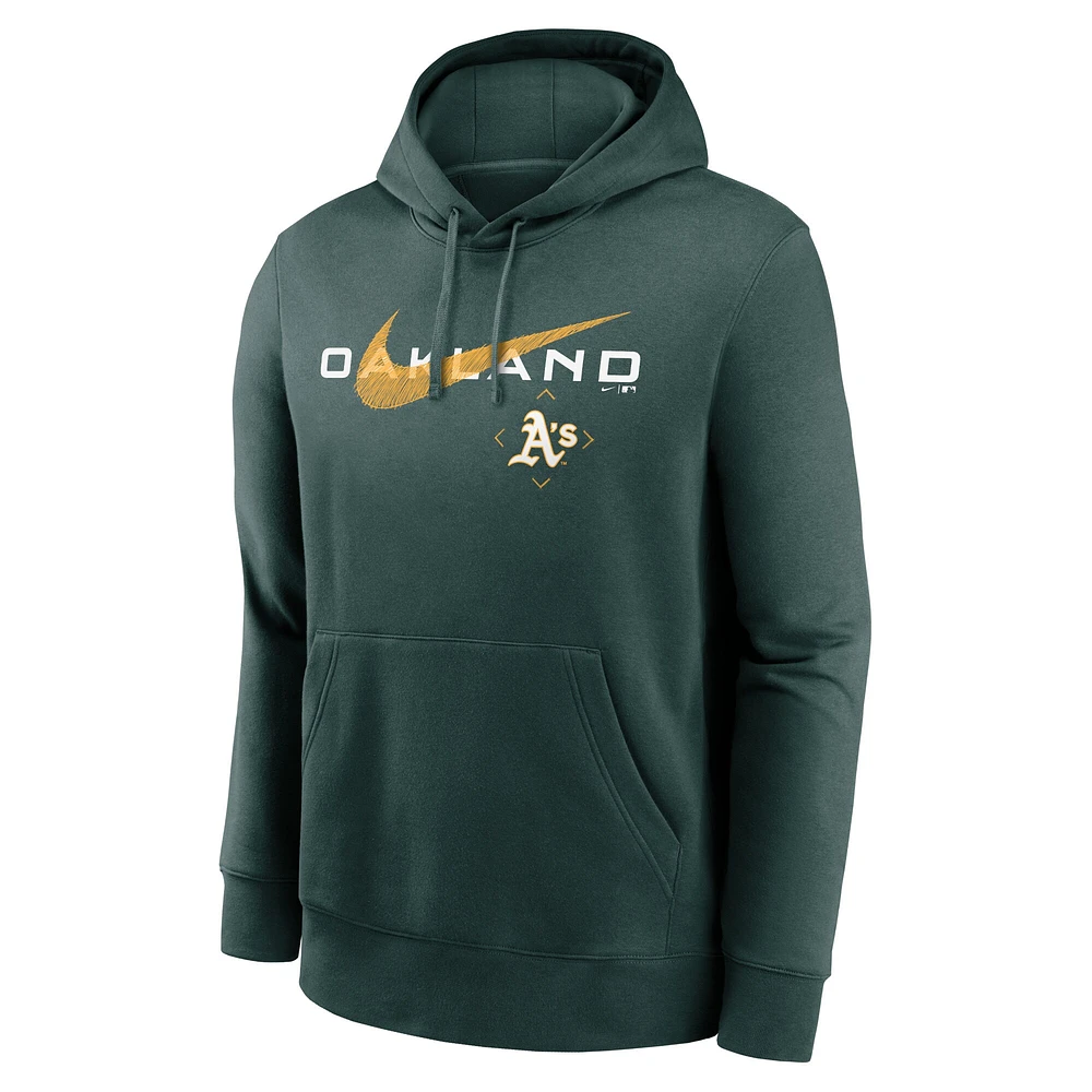 Sweat à capuche Nike Oakland Athletics Swoosh NeighborHOOD pour homme, vert