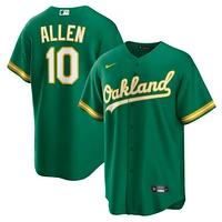 Maillot réplique alternatif vert Nick Allen Kelly des Oakland Athletics pour homme Nike