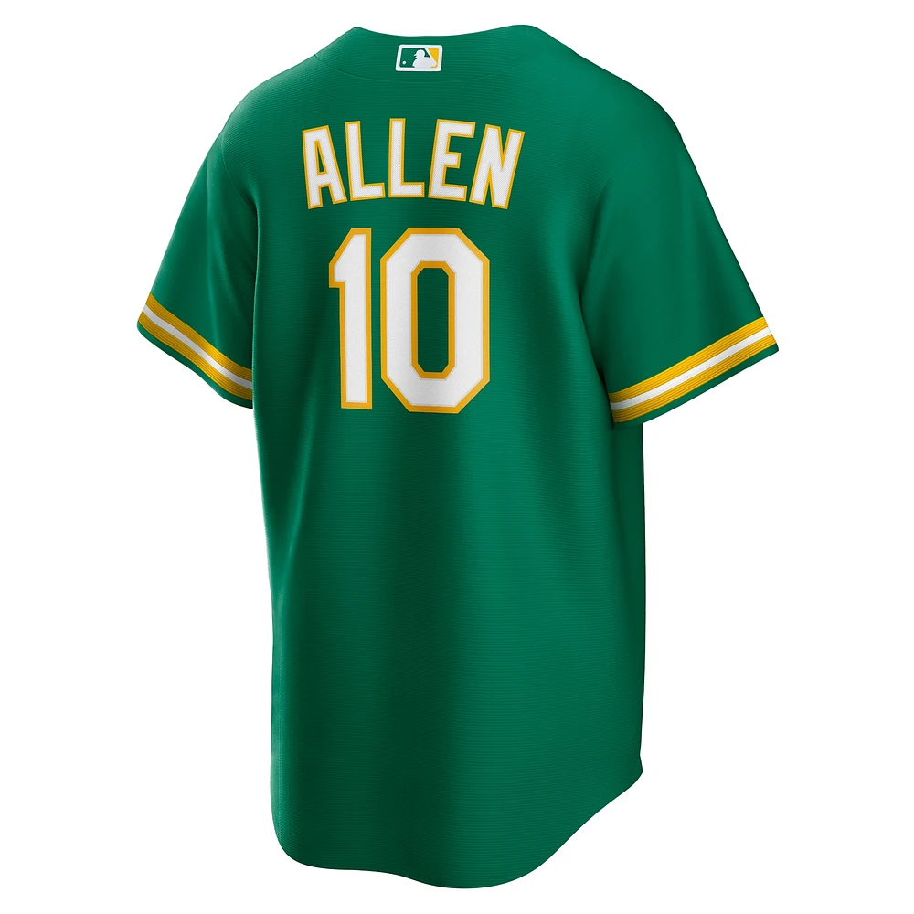 Maillot réplique alternatif vert Nick Allen Kelly des Oakland Athletics pour homme Nike