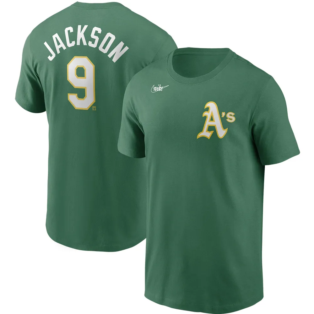 Men's Nike Reggie Jackson Oakland Athletics Cooperstown Collection Green  Jersey