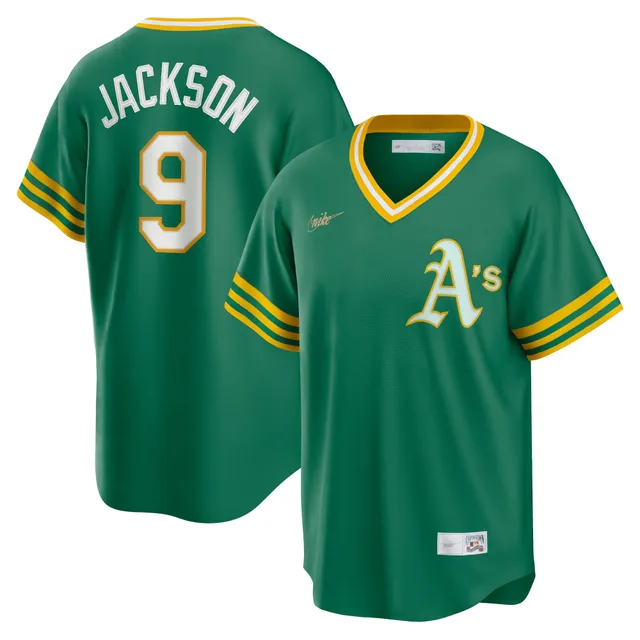 Lids Jose Canseco Oakland Athletics Mitchell & Ness Cooperstown Collection  Mesh Batting Practice Jersey - Gold