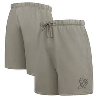 Men's Pro Standard Pewter Athletics Neutral Fleece Shorts