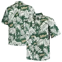 Chemise boutonnée Aloha Oakland Athletics pour homme Reyn Spooner verte