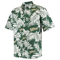 Men's Reyn Spooner Green Oakland Athletics Aloha Button-Down Shirt