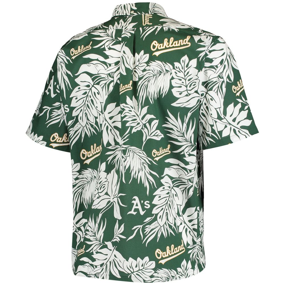 Men's Reyn Spooner Green Oakland Athletics Aloha Button-Down Shirt