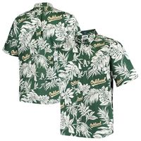 Men's Reyn Spooner Green Oakland Athletics Aloha Button-Down Shirt