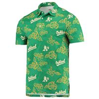 Men's Reyn Spooner Green Oakland Athletics Performance Polo