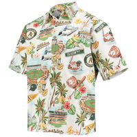 Men's Reyn Spooner White Oakland Athletics Scenic Button-Up Shirt