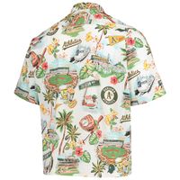 Men's Reyn Spooner White Oakland Athletics Scenic Button-Up Shirt