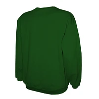 Men's Stitches Green Oakland Athletics Lightweight Crew Sweatshirt