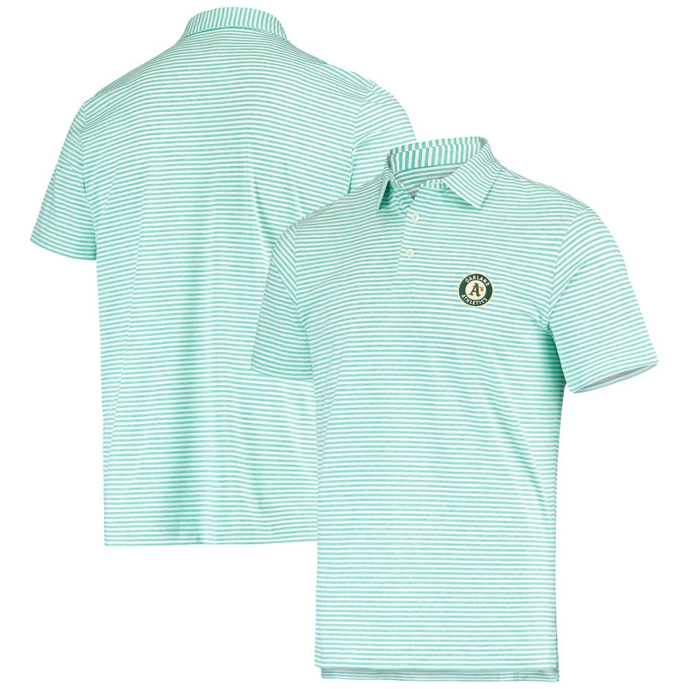 Men's Vineyard Vines Green Oakland Athletics Heathered Winstead Sankaty Polo