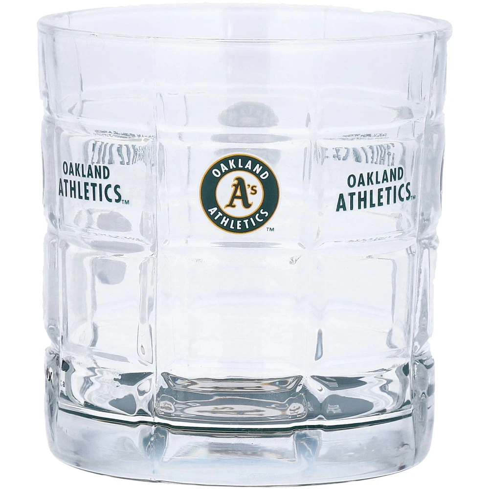 Oakland Athletics 10oz. Team Bottoms Up Squared Rocks Glass