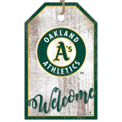 Oakland Athletics 11'' x 19'' Welcome Team Tag Sign