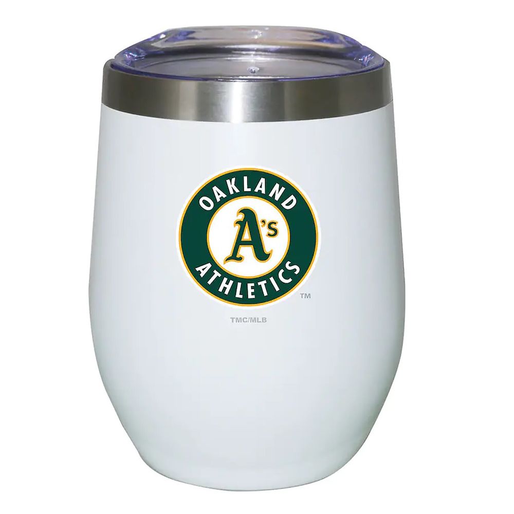 Oakland Athletics 12oz. Logo Stemless Tumbler