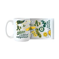 Oakland Athletics 15 oz. Tasse en céramique indigène