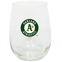 Oakland Athletics 15 oz. Verre à vin sans pied